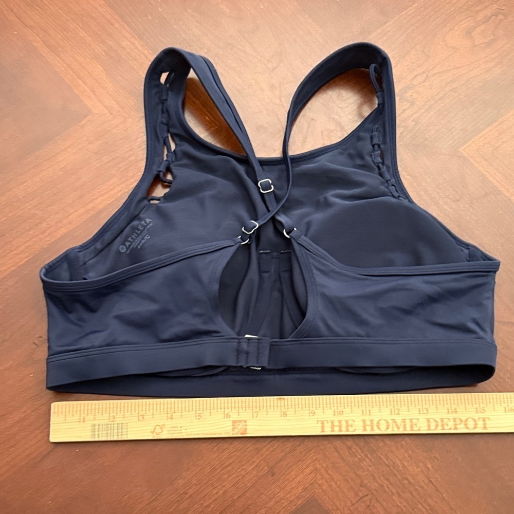 Athleta Midnight Blue bikini top / Sports Bra 40 B / C - Picture 6 of 7